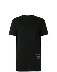 schwarzes T-Shirt mit einem Rundhalsausschnitt von Rick Owens DRKSHDW