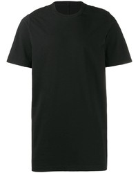 schwarzes T-Shirt mit einem Rundhalsausschnitt von Rick Owens