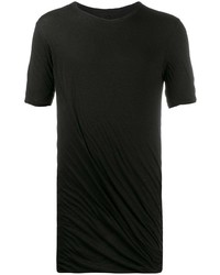 schwarzes T-Shirt mit einem Rundhalsausschnitt von Rick Owens