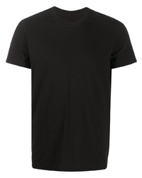 schwarzes T-Shirt mit einem Rundhalsausschnitt von Rick Owens