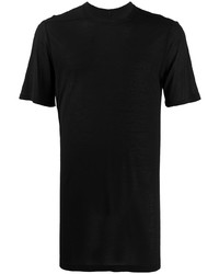 schwarzes T-Shirt mit einem Rundhalsausschnitt von Rick Owens