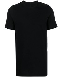 schwarzes T-Shirt mit einem Rundhalsausschnitt von Rick Owens