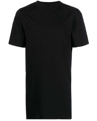 schwarzes T-Shirt mit einem Rundhalsausschnitt von Rick Owens