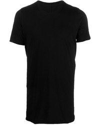 schwarzes T-Shirt mit einem Rundhalsausschnitt von Rick Owens