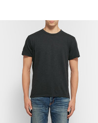 schwarzes T-Shirt mit einem Rundhalsausschnitt von Velva Sheen