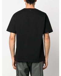 schwarzes T-Shirt mit einem Rundhalsausschnitt von Valentino Garavani