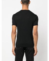 schwarzes T-Shirt mit einem Rundhalsausschnitt von Tom Ford