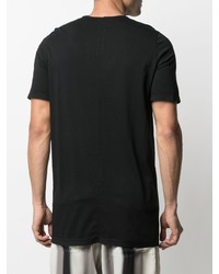 schwarzes T-Shirt mit einem Rundhalsausschnitt von Rick Owens DRKSHDW