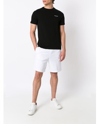 schwarzes T-Shirt mit einem Rundhalsausschnitt von Armani Exchange