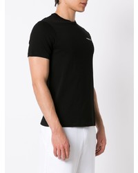 schwarzes T-Shirt mit einem Rundhalsausschnitt von Armani Exchange