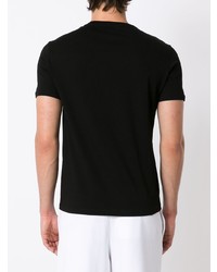 schwarzes T-Shirt mit einem Rundhalsausschnitt von Armani Exchange