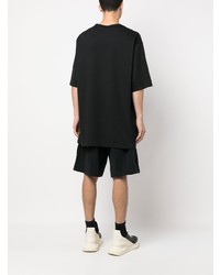 schwarzes T-Shirt mit einem Rundhalsausschnitt von Y-3