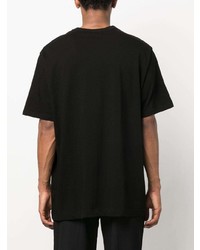 schwarzes T-Shirt mit einem Rundhalsausschnitt von Yohji Yamamoto