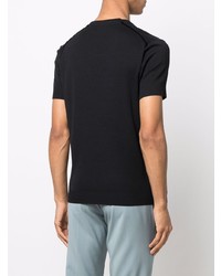 schwarzes T-Shirt mit einem Rundhalsausschnitt von Tom Ford