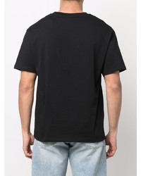 schwarzes T-Shirt mit einem Rundhalsausschnitt von A.P.C.