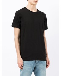 schwarzes T-Shirt mit einem Rundhalsausschnitt von Calvin Klein