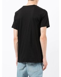 schwarzes T-Shirt mit einem Rundhalsausschnitt von Calvin Klein