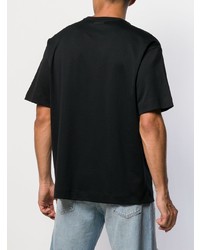 schwarzes T-Shirt mit einem Rundhalsausschnitt von Diesel Black Gold