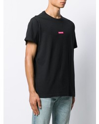 schwarzes T-Shirt mit einem Rundhalsausschnitt von Levi's