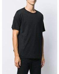 schwarzes T-Shirt mit einem Rundhalsausschnitt von Bottega Veneta