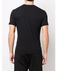 schwarzes T-Shirt mit einem Rundhalsausschnitt von James Perse