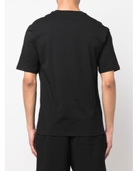 schwarzes T-Shirt mit einem Rundhalsausschnitt von Moschino