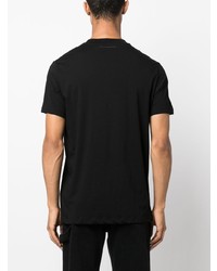 schwarzes T-Shirt mit einem Rundhalsausschnitt von Karl Lagerfeld