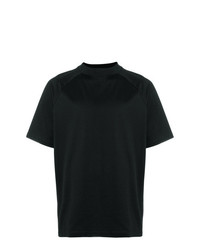 schwarzes T-Shirt mit einem Rundhalsausschnitt von Sacai