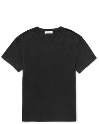 schwarzes T-Shirt mit einem Rundhalsausschnitt von Sandro