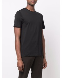 schwarzes T-Shirt mit einem Rundhalsausschnitt von Ralph Lauren Purple Label