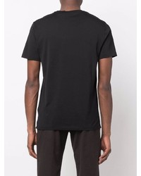 schwarzes T-Shirt mit einem Rundhalsausschnitt von Ralph Lauren Purple Label