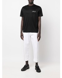 schwarzes T-Shirt mit einem Rundhalsausschnitt von Emporio Armani