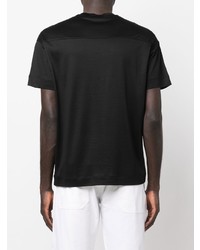 schwarzes T-Shirt mit einem Rundhalsausschnitt von Emporio Armani