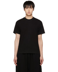 schwarzes T-Shirt mit einem Rundhalsausschnitt von Sebastien Ami