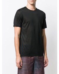 schwarzes T-Shirt mit einem Rundhalsausschnitt von Etro