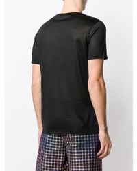 schwarzes T-Shirt mit einem Rundhalsausschnitt von Etro