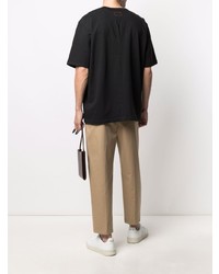 schwarzes T-Shirt mit einem Rundhalsausschnitt von Heron Preston for Calvin Klein