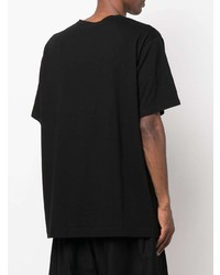 schwarzes T-Shirt mit einem Rundhalsausschnitt von Yohji Yamamoto