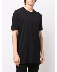 schwarzes T-Shirt mit einem Rundhalsausschnitt von 11 By Boris Bidjan Saberi