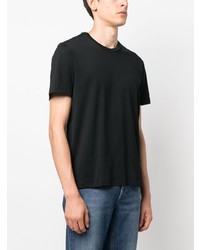 schwarzes T-Shirt mit einem Rundhalsausschnitt von Brioni