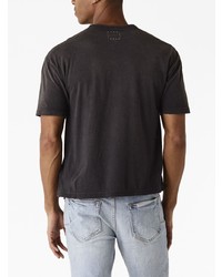 schwarzes T-Shirt mit einem Rundhalsausschnitt von VISVIM
