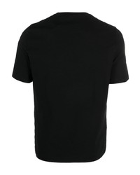 schwarzes T-Shirt mit einem Rundhalsausschnitt von Corneliani