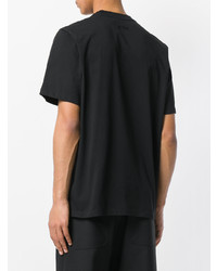 schwarzes T-Shirt mit einem Rundhalsausschnitt von MSGM