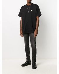 schwarzes T-Shirt mit einem Rundhalsausschnitt von Carhartt WIP