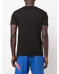 schwarzes T-Shirt mit einem Rundhalsausschnitt von Emporio Armani