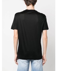 schwarzes T-Shirt mit einem Rundhalsausschnitt von Emporio Armani