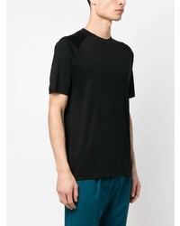 schwarzes T-Shirt mit einem Rundhalsausschnitt von Zegna