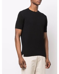 schwarzes T-Shirt mit einem Rundhalsausschnitt von Tagliatore