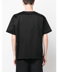 schwarzes T-Shirt mit einem Rundhalsausschnitt von Valentino