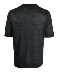 schwarzes T-Shirt mit einem Rundhalsausschnitt von Ballantyne